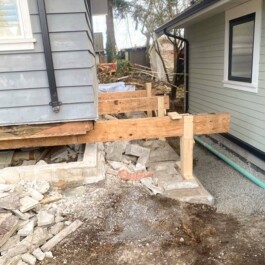 Support Beams - House Demolition