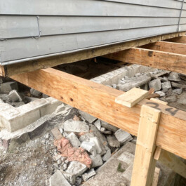 Support Beams - House Demolition